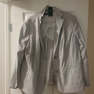 Vintage Ralph Lauren Monochrome Striped Jacket